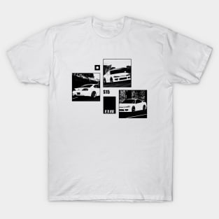 NISSAN SILVIA S15 Black 'N White Archive T-Shirt